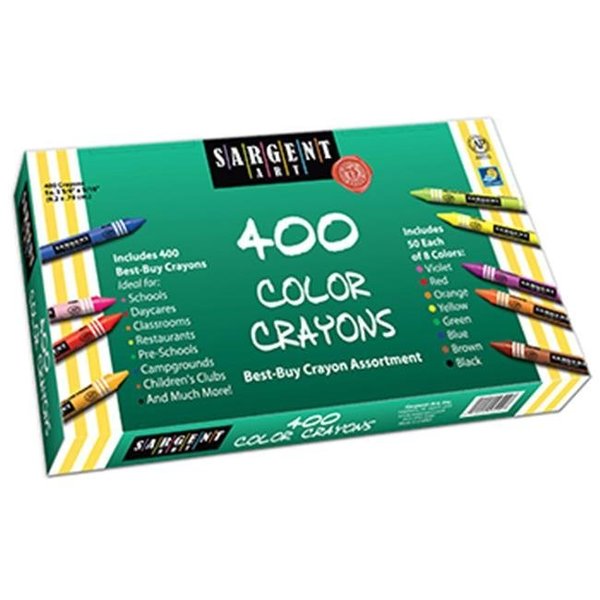 Sargent Art Sargent Art Inc. Sar553220 Sargent Art Best Buy Crayon Assortment 400 Standard Crayons SAR553220
